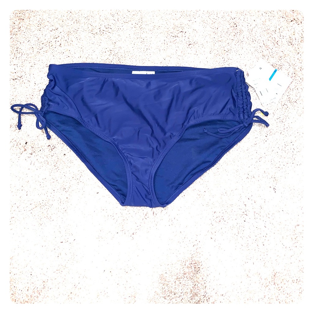 🔵⚫️24th & Ocean Adjustable Waist Bikini Bottom